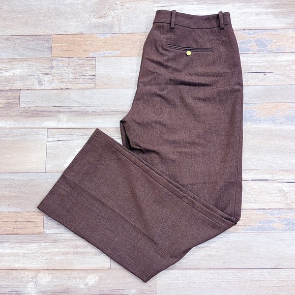 CALVIN KLEIN Brown wide leg pants | Tailored office essential | Size 10 * - Picture 2 of 10